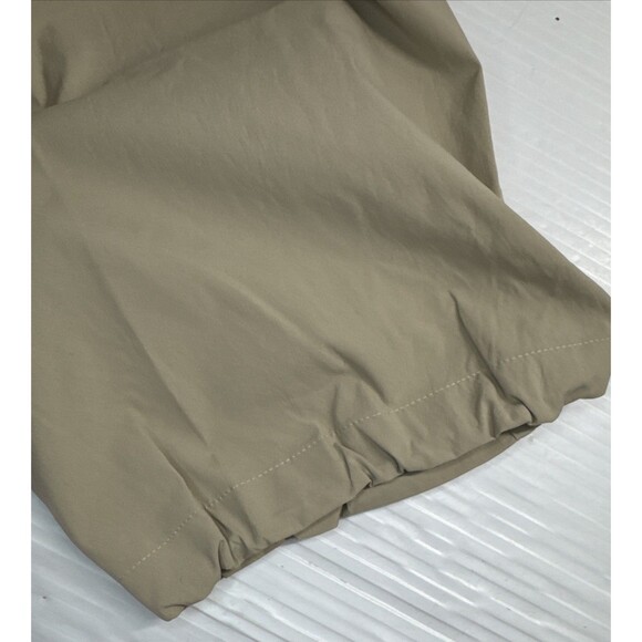 Athleta Cascade High Rise Cargo Poplin Pants Pockets UV Breathable Oak Tan Sz L - Picture 10 of 10